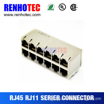 waterproof rj45 ethernet connector with 12 port